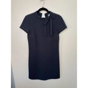 Vince Camuto Womens Black Dress 6 polyester Sleeveless midi dress pencil